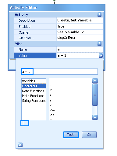 Variable Expression Builder