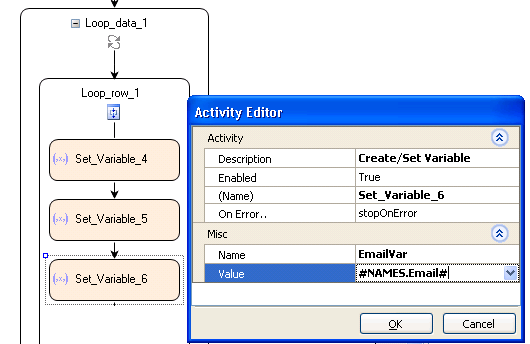 Setting Row Variables