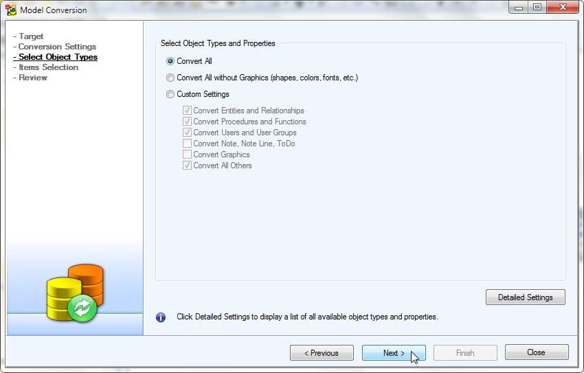 Figure 10. Select Object Types