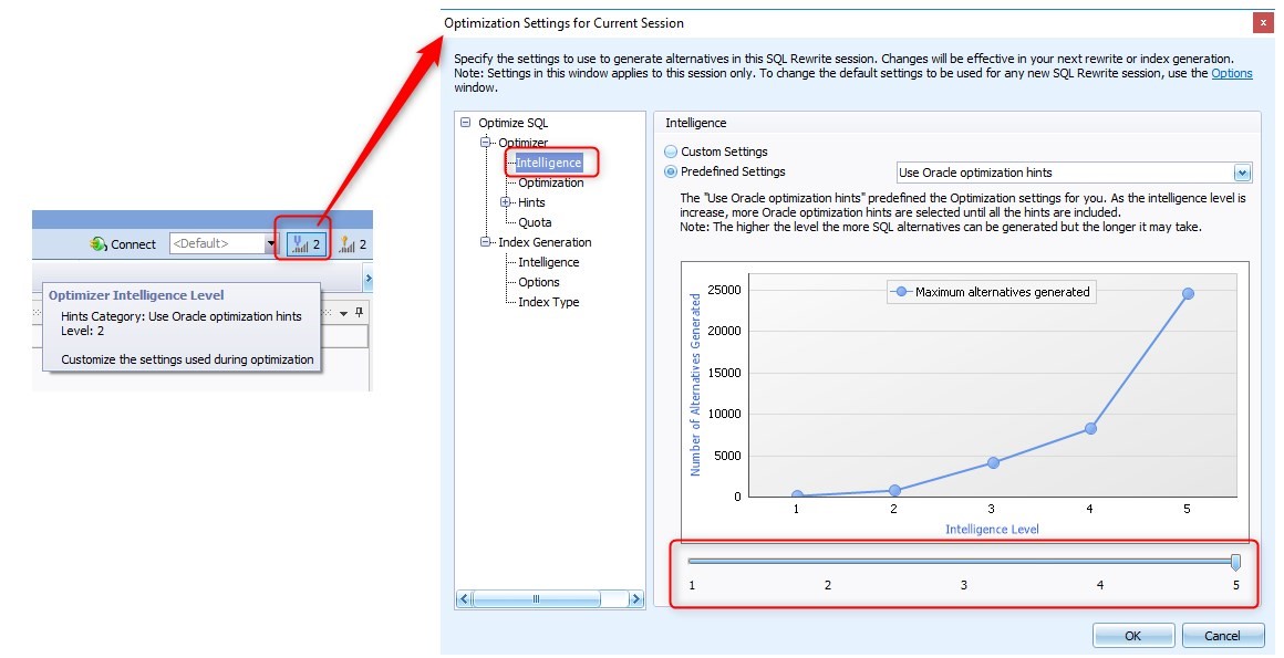 Figure 10. Settings for the Current Session Window