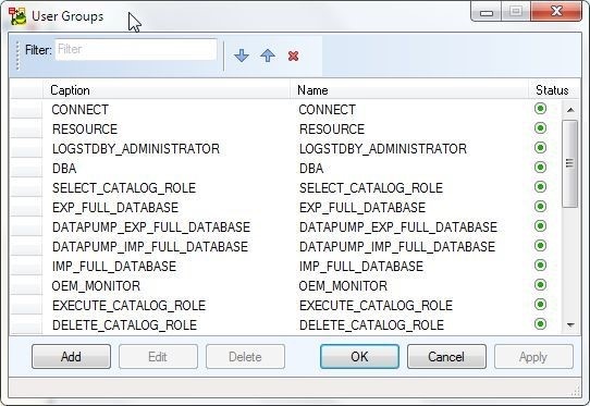 Figure 12. User Groups are listed