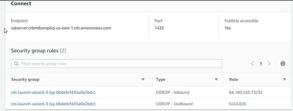 Figure 2. Connect Endpoint