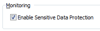 Figure 2. Enabling Sensitive Data Protection