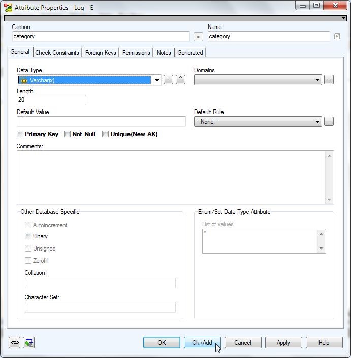 Figure 21 Adding a second attribute