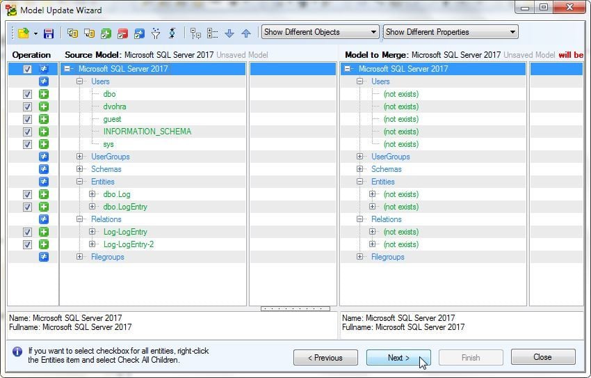 Figure 30. Items Selection-1