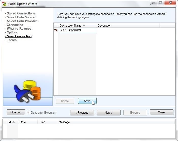 Figure 31. Specifying a connection name