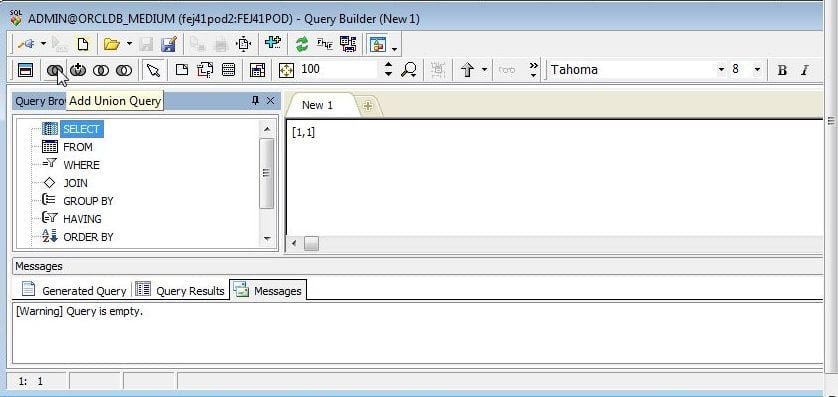 Figure 36. Query Builder