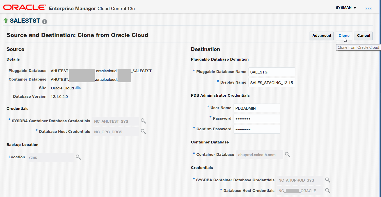 Figure 37. Clone Details page