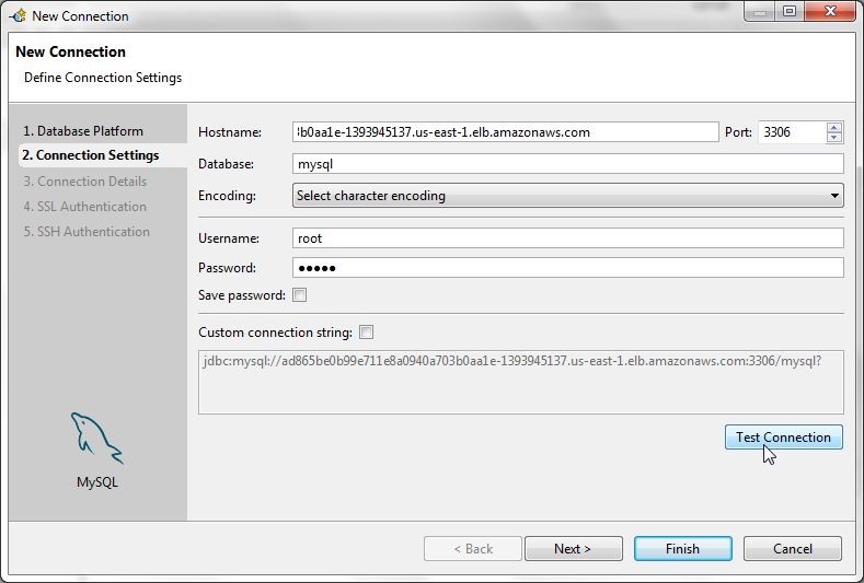 Figure 4. Connection Settings