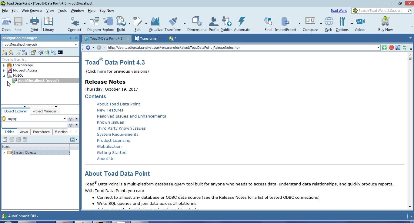 Figure 4. New Connection to MySQL Database