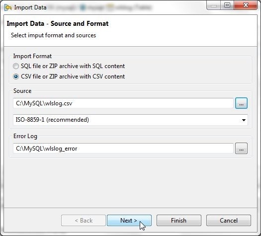 Figure 40. Import Data