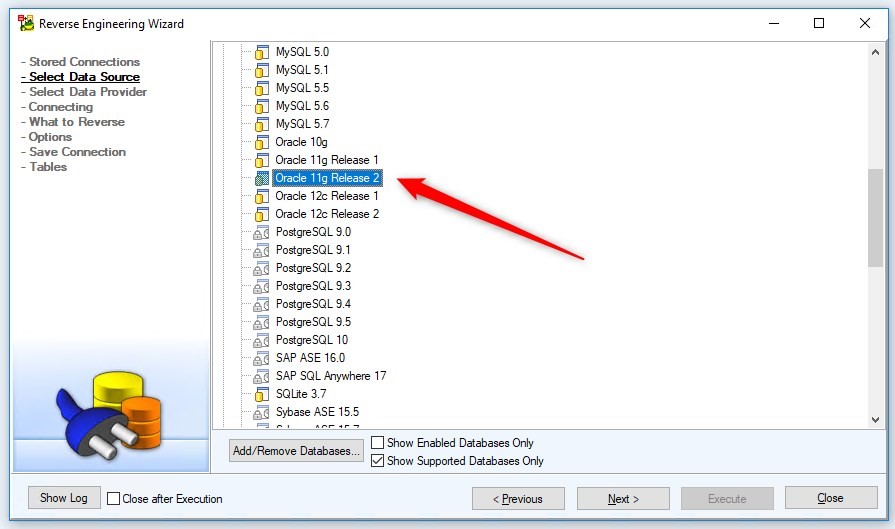 Figure 5. Selecting the Data Source