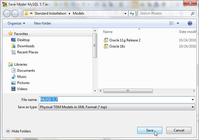 Figure 52. In the 'Save Model as' window click on Save