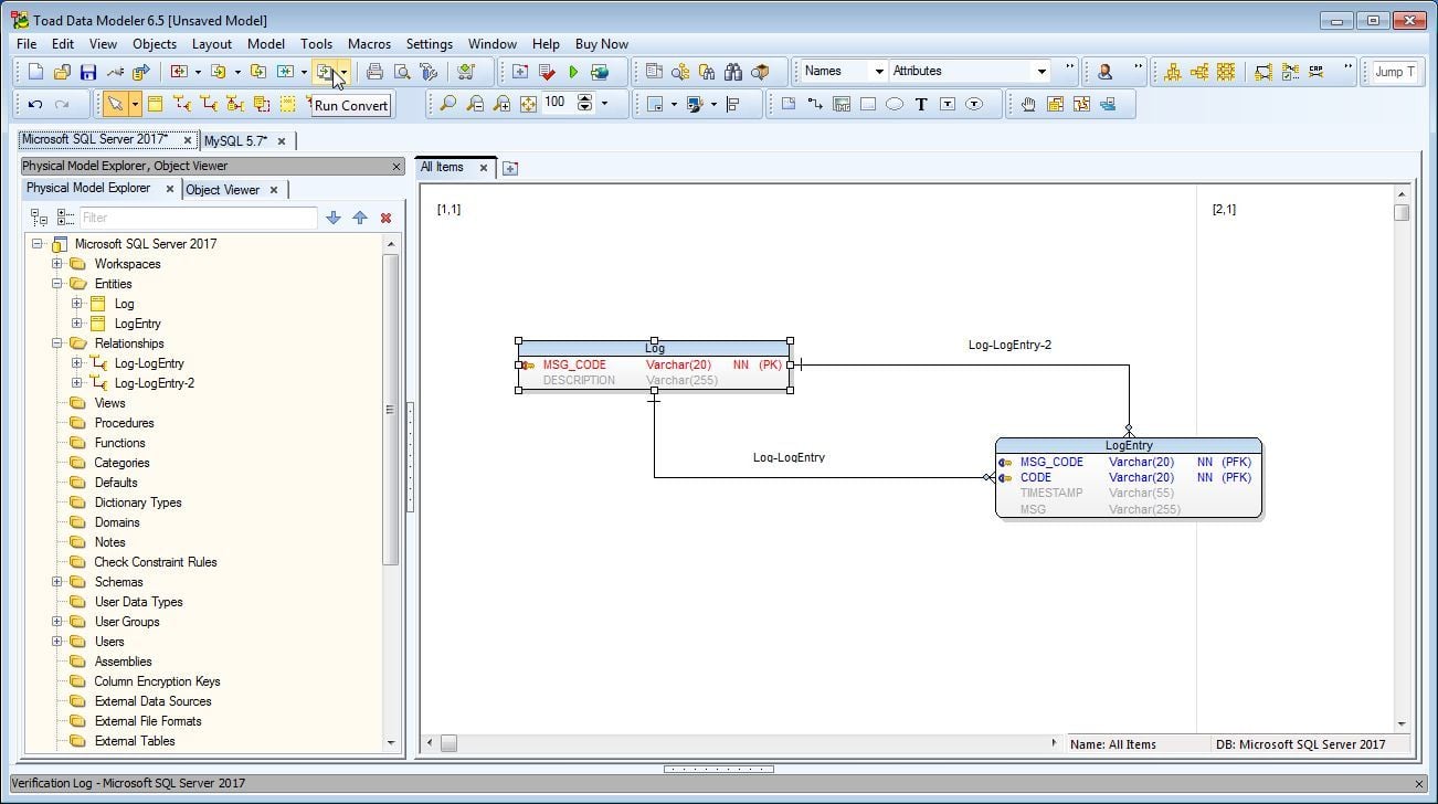 Figure 6. Run Convert-1