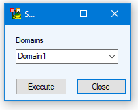 Screen shot dialog Domain1.