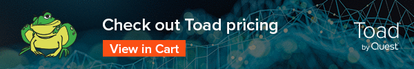 Check out toad pricing.