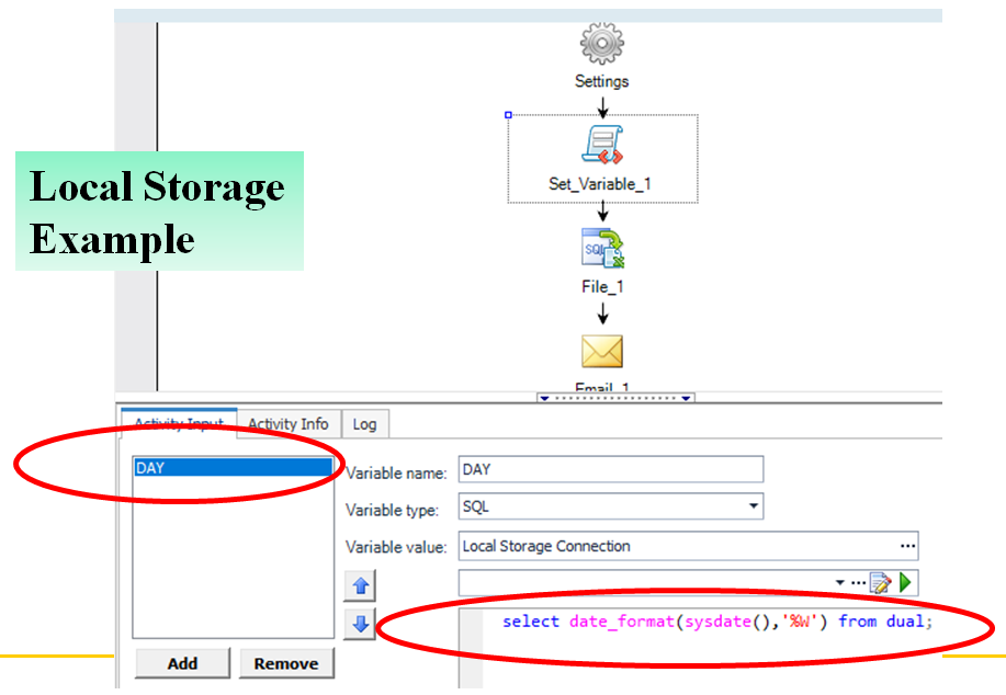 Toad Data Point Automation Variable via SQL