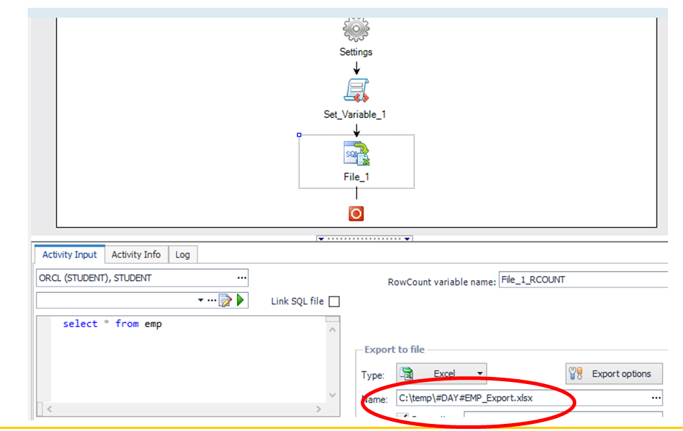 Toad Data Point Automation Variable In Use