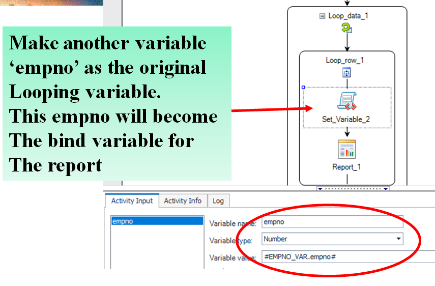 Toad Data Point Automation Data Set Variable for Report