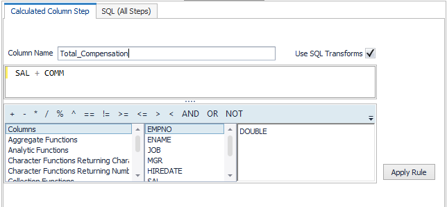 Calculated column step