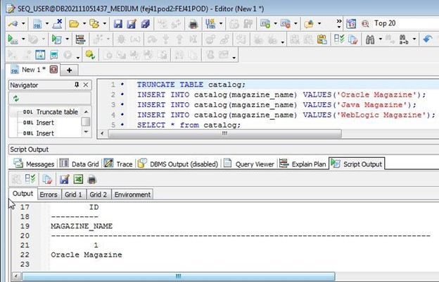 Table id column values generated by a BEFORE INSERT ON trigger