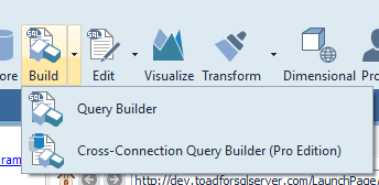 Toad Data Point cross-connection query example