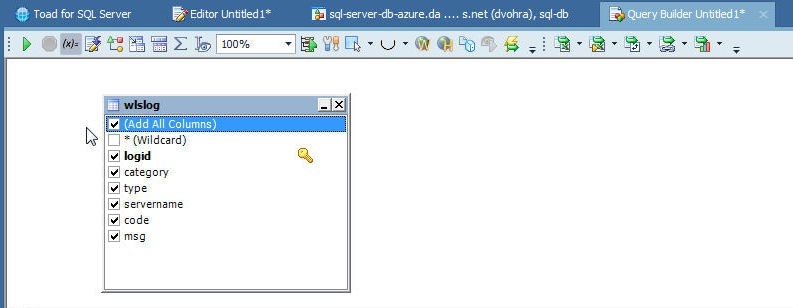 Figure 19. Adding all columns