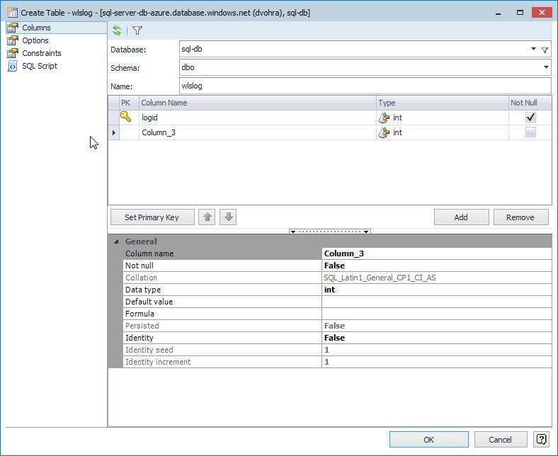 Figure 5. Dummy column added