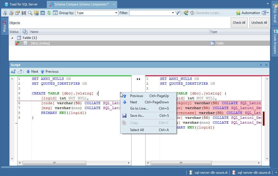 Figure 57. Script Options