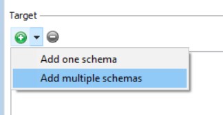 Figure 4: Target: Add multiple schemas