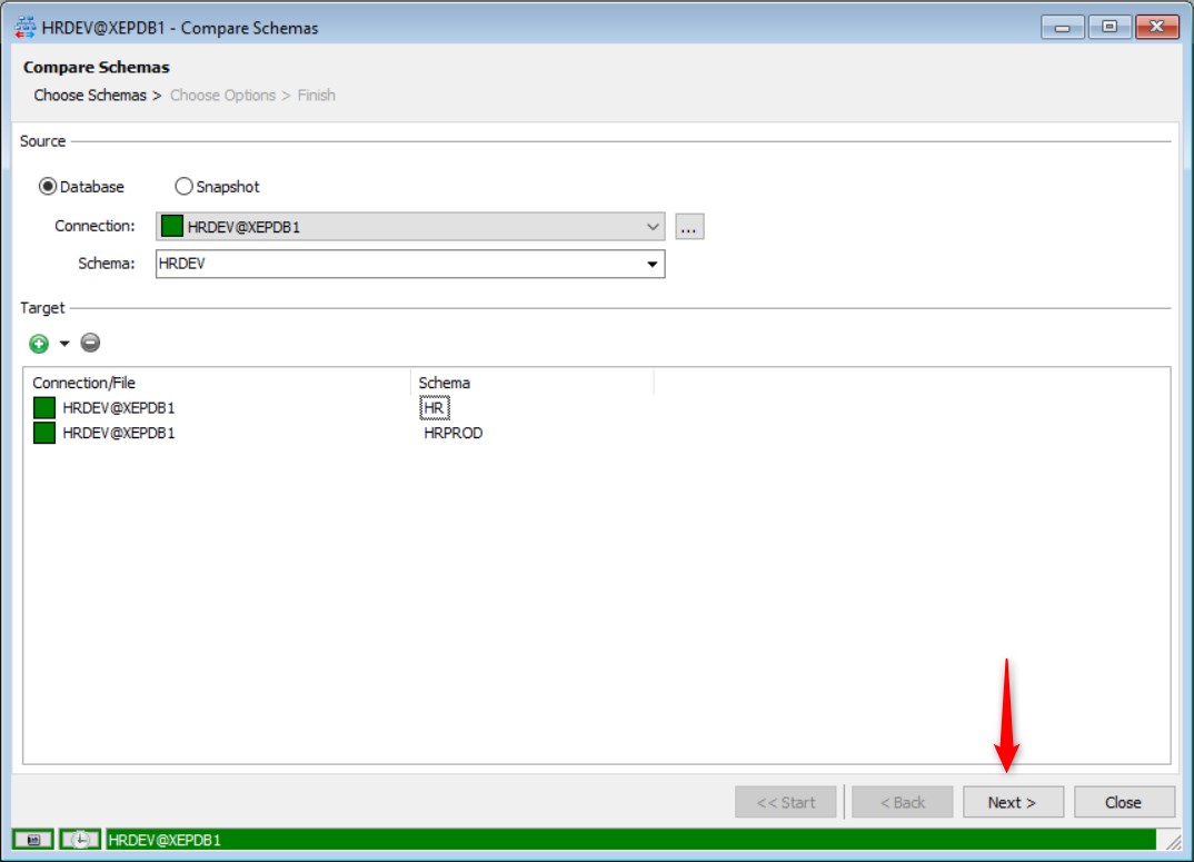 Figure 6: Add Schemas – Same database